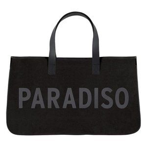 NWOT Black Canvas Tote - Paradiso